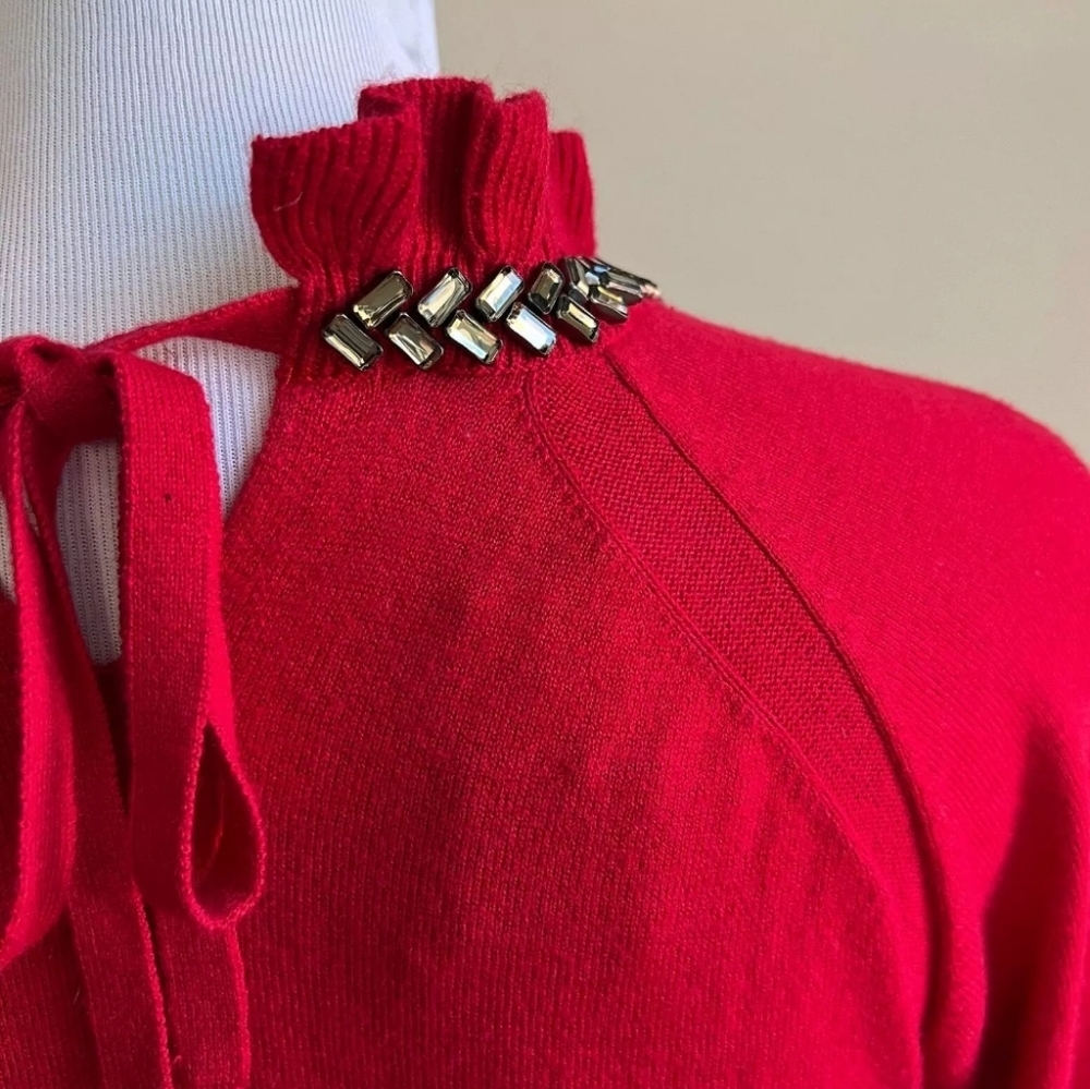Talbots Ruffle Embellished Sweater Small - Picture 13 of 16
